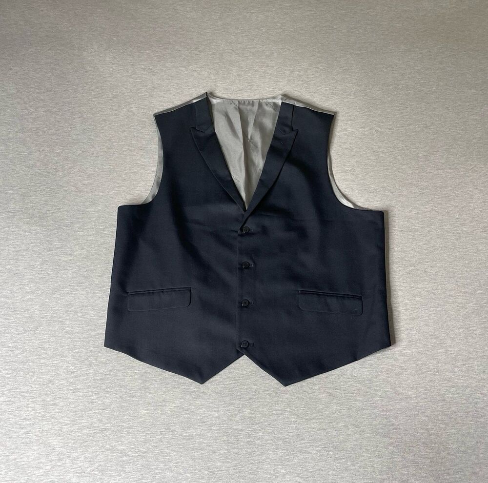 Stacy Adams Men’s Essential Tailored Fit V-Neck Waistcoat Vest - 48R